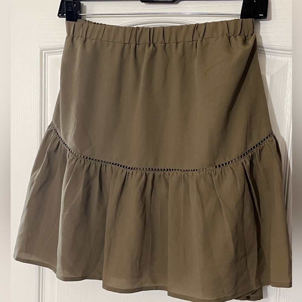 Banana Republic Khaki/Olive Mini Skirt